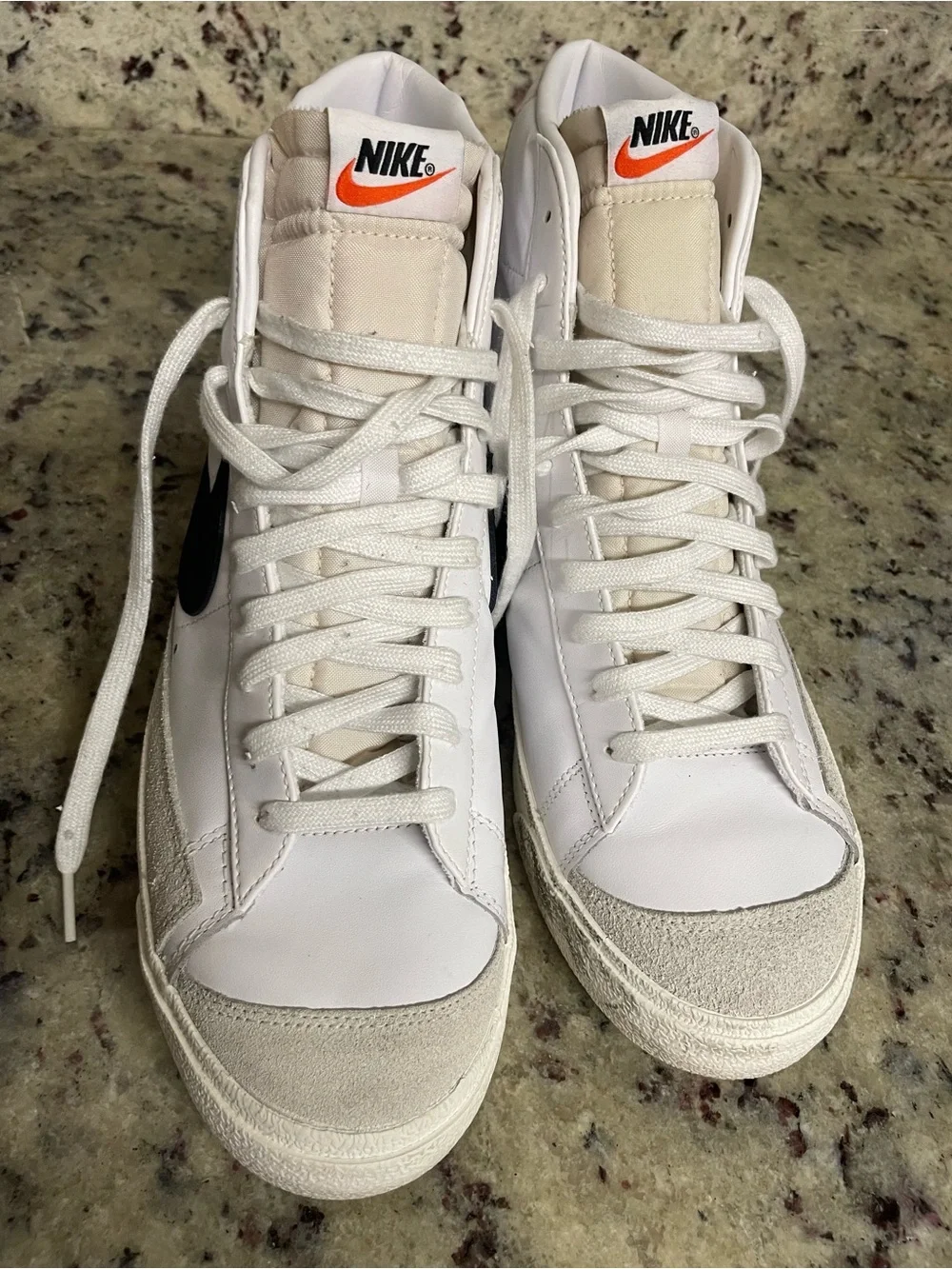 Nike white leather